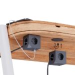 Coolbox Cubik Magnet: multipresa da tavolo a forma di cubo con 3 prese + 2 porte USB-C (max. 20 W) - 1 porta USB-A (max. 15 W) - Cavo da 1,4 m - Fissaggio magnetico - Colore: grigio - immagine 3