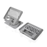 Aisens Supporto da tavolo XL per laptop/tablet - Girevole e regolabile - Rotazione a 360° - Pieghevole e compatto - Antiscivolo - Compatibile con schermi da 10 a 17" - Colore: grigio - immagine 4