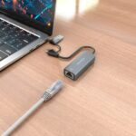 Aisens Convertitore da USB 3.2 Gen 1 + USB-C a Ethernet Gigabit 10/100/1000 Mbps - 15 cm - Colore: grigio - immagine 5