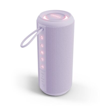 Energy Sistem Ocean Altoparlante da 25 W - Bluetooth 5.4 - Funzionalità True Wireless - Fino a 14 ore di autonomia - Luci RGB - Funzionalità vivavoce - Colore viola