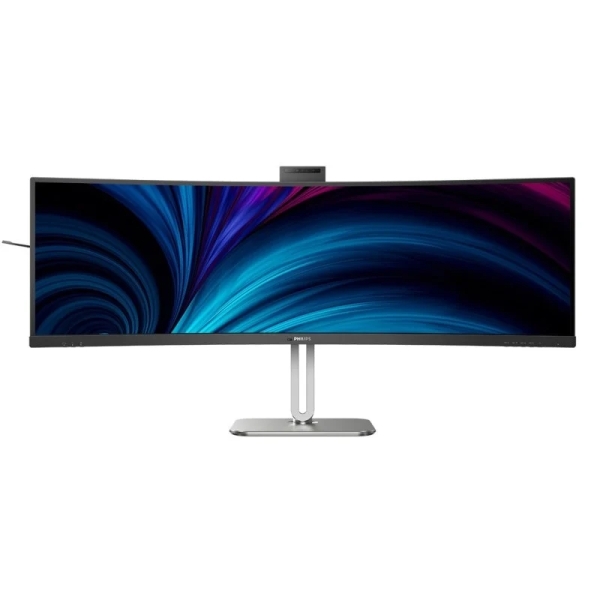 Philips Serie 5000 UltraWide 49B2U5900CH/00 Monitor LED curvo da 49" DQHD 75 Hz - Webcam - Tempo di risposta 4 ms - Altoparlanti da 6 W - Regolabile in altezza