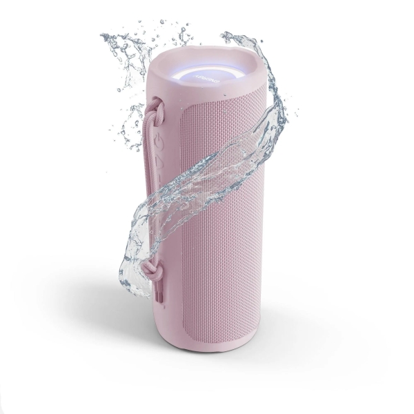 Energy Sistem Urban Box2+ Altoparlante da 15 W - Bluetooth 6.0 - Funzionalità True Wireless - Fino a 12 ore di autonomia - Radio FM - IPX5 - Luci RGB - Funzionalità vivavoce - Colore rosa
