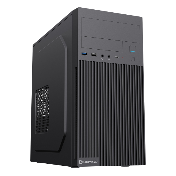Case MicroATX Unychach Aero C260 - Alimentatore da 500 W incluso - Alloggiamenti per unità da 5